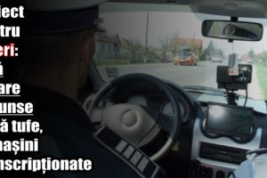 Proiect pentru şoferi: Fără radare ascunse după tufe, în maşini neinscripţionate