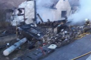 Accident rutier şi incendiu. Implicat – un camion încărcat cu ciocolată