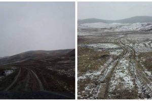 FOTO ȘTIREA TA: Drumul dintre satele Ciuguzel şi Ocnişoara, din comuna Lopadea Nouă, impracticabil din cauza noroiului. ”Nu poate ajunge o salvare, o maşină de pompieri, nimic”