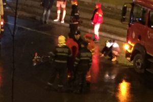 Accident grav pe str. Democratiei, zona Muzicanti. Un biciclist a fost lovit de masina
