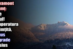 Salvamont Neamţ: Vine gerul! Temperatura resimţită, minus 34 grade Celsius