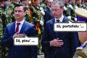 Dă, cumetre, cu chioşcu-n mine, măi, măi, … de trei ori!