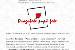 VINERI: ”Dragobete pupă fete”, la Aiud. Ateliere de creaţie, expoziţie de ii, prezentări de tradiţii şi obiceiuri