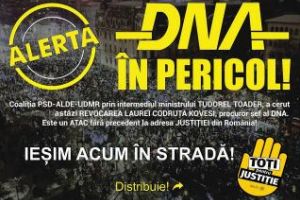 Clujenii chemaţi în stradă să apere DNA - FOTO
