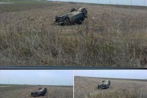BMW făcut PRAF la graniţa judeţelor Arad şi Timiş (FOTO)