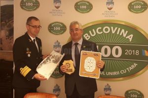 Delegaţie a Statului Major al Forţelor Navale Române, în vizită la Primăria Suceava