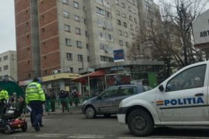 Invalid accidentat în centru