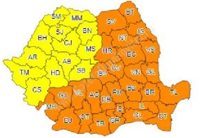 ANM a emis avertizare de Cod Portocaliu de ger şi pentru judeţul Dâmboviţa