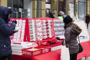 Au aparut primii comercianti de martisoare, in centrul Timisoarei