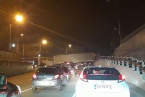 Tir de-a curmezisul la Pasajul Jiul, pasaj pazit non-stop de Politia Locala