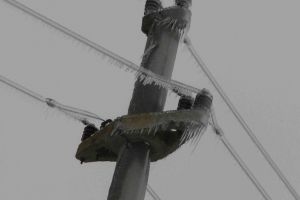 Fără curent electric în plin cod galben de ger