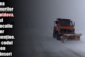 Starea drumurilor în Moldova. Codul portocaliu de ger se menţine. Vine codul galben de ninsori