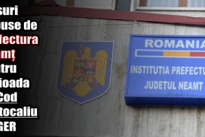Măsuri impuse de Prefectura Neamţ pentru perioada de Cod portocaliu de ger