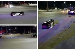 FOTO/VIDEO: Imagini de „cascadorii râsului” duminică seara la Arad. Coşciugul cu decedatul a căzut dintr-o maşină a unei firme de pompe funebre
