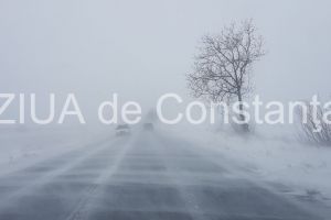 UPDATE. A fost anuntat primul drum inchis din judetul Constanta. Pe DN2A Lumina-Harsova este restrictie de tonaj. Cum se circula pe DN22C (galerie foto+video)      