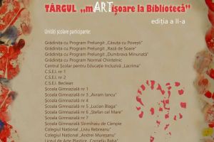 Târgul ”mARTişoare la Bibliotecă”, ediţia a II-a. Programul evenimentului