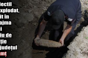 Proiectil neexplodat, găsit în preajma unui sediu de Poliţie din judeţul Neamţ