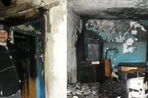 „Îngerul păzitor” al micuţilor, un poliţist. Doi copii, de 4 ani şi 6 luni, lăsaţi singuri în casă, au fost salvaţi dintr-un incendiu