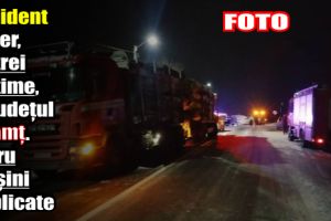 Accident rutier, cu trei victime, în judeţul Neamţ. Patru maşini implicate