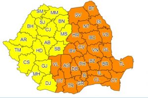 Încă o noapte de ger la Satu Mare. Codul galben se prelungeşte