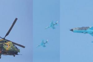 FOTO: Arsenal de luptă deasupra Târgu-Mureşului!