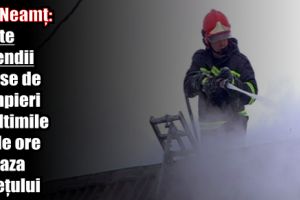 ISU Neamţ: Șapte incendii stinse de pompieri în ultimile 24 de ore