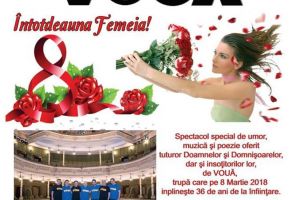 Spectacol de umor, muzică şi poezie, cu Grupul Vouă, de 8 martie, la USV
