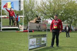 Prietenul câinilor: Orădeanul Alexandru Bondar şi căţeluşa sa au ajuns campioni mondiali la dresaj (FOTO)