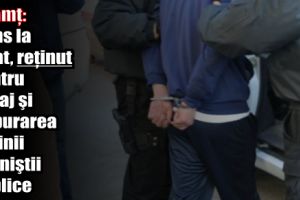 Neamţ: Prins la furat, reţinut pentru ultraj şi tulburarea ordinii şi liniştii publice