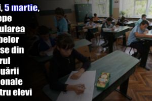 Luni, 5 martie, începe simularea probelor scrise din cadrul Evaluării Naţionale pentru elevi