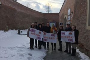 FOTO. Cerere de căsătorie inedită în Cetatea din Alba Iulia: Andriana, vrei să fii soţia mea?