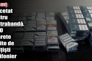 Neamţ: Cercetat pentru contrabandă. 1600 ţigarete găsite de poliţişti în şifonier