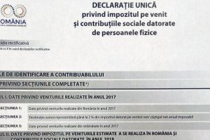 A apărut proiectul Declaraţiei Fiscale Unice pentru persoanele fizice