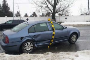 Accident rutier la intrare in municipiul Alexandria