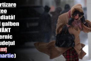 Avertizare meteo imediată! Cod galben de vânt puternic în judeţul Neamţ (6 martie)