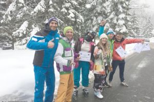 FOTO: Cinci medalii pentru sudenţii Universităţii “1 Decembrie 1918” Alba Iulia la universitarele de schi