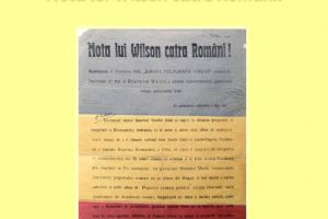 Miercuri: Muzeul Naţional al Unirii Alba Iulia prezintă exponatul lunii martie 2018: ”Nota lui Wilson către Români!”