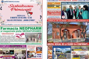 Jurnalul de Călăraşi nr. 3077 din 6 martie 2018