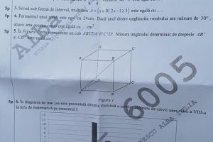 FOTO/ VIDEO: SUBIECTE SIMULARE EVALUARE NAȚIONALĂ 2018 LA MATEMATICĂ. Elevii de clasa a VIII-a au susţinut a doua probă