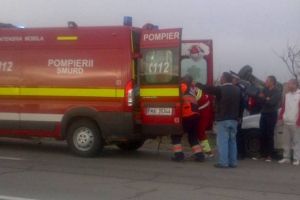 Un nou ACCIDENT pe drumurile arădene! Un TIR a luat FOC