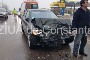 Imagini de la eveniment. Accident rutier in Constanta, pe bulevardul Aurel Vlaicu. Patru masini implicate. O persoana a fost ranita (galerie foto + video)   
