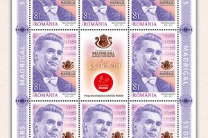 Emisiunea de mărci poştale „Corul Madrigal, 55 de ani”