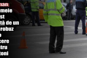 Roman: O femeie a fost accidentată de un microbuz pe o trecere pentru pietoni