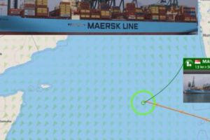 O navă portcontainer, cu un român în echipaj, a luat foc în Marea Arabiei