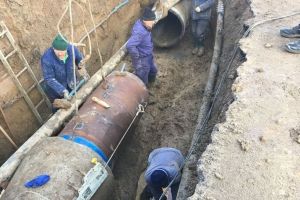 S-a lucrat toata noaptea la conducta de apă