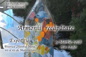 Casa de Cultură „Traian Demetrescu” invită publicul craiovean la Expoziţia „Armonii recăpătate” susţinută de doamna Maria Monica Popescu