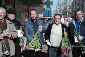 Flori pentru doamne şi de la UNPR-işti dâmboviţeni