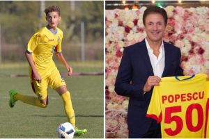 Component al Nationalei Romaniei. Pe ce post joaca:  Nicolas, fiul lui Gica Popescu, la FC Viitorul! 