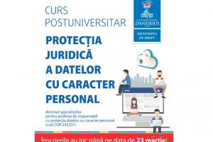 Curs postuniversitar de formare şi dezvoltare profesională: responsabil cu protecţia datelor cu caracter personal