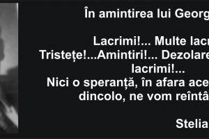 ÎN AMINTIREA LUI GEORGE GRIGORESCU!